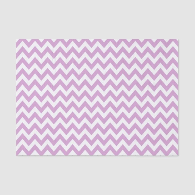 Papier Mousseline Lilac ZigZag / Motif Chevron (Recto)