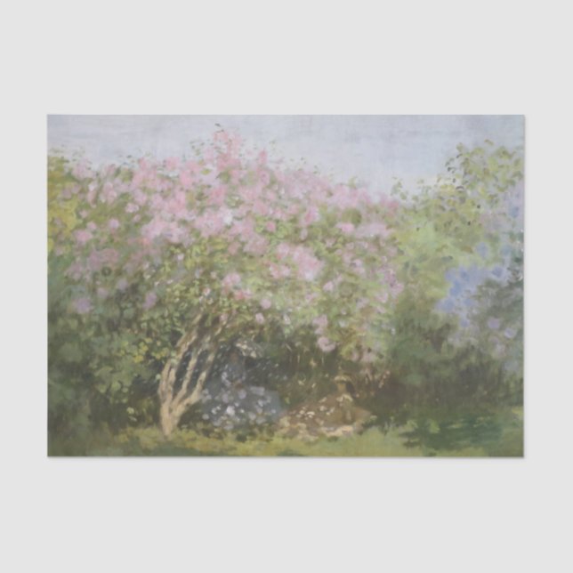 Papier Mousseline Lilacs au soleil par Claude Monet Tissue Paper (Recto)