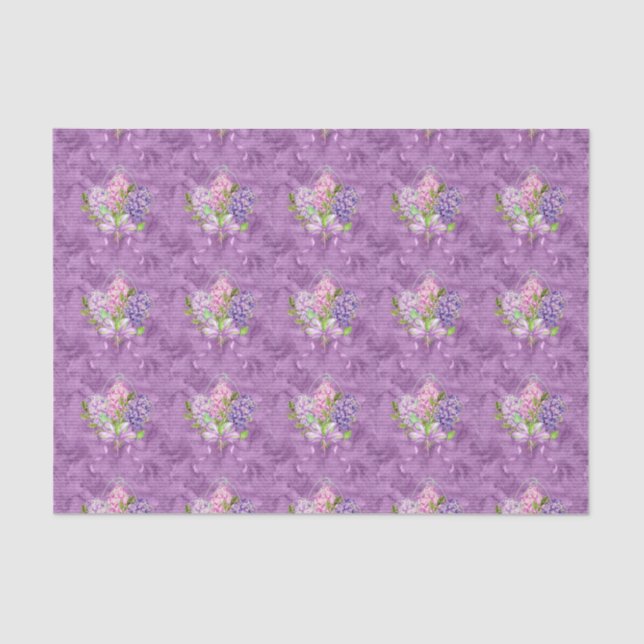Papier Mousseline Lilacs pourpres (Recto)