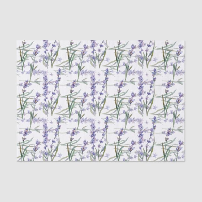 Papier Mousseline Lilas de bleu d'art d'aquarelle d'usine de fleur (Recto)