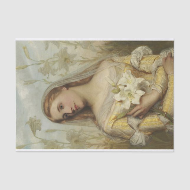 Papier Mousseline Lilies par Gustav Pope (Recto)