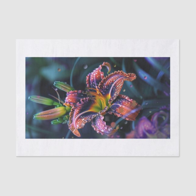 Papier Mousseline Lily Flower1 (Recto)