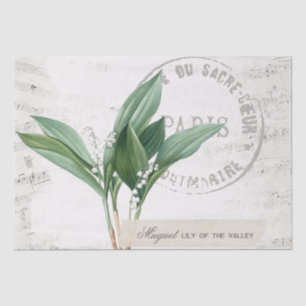 Papier Mousseline Lily of the Valley Flower French Music Decoupage