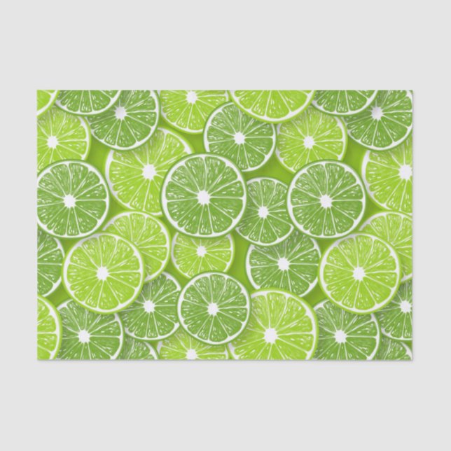 Papier Mousseline Lime pop (Recto)