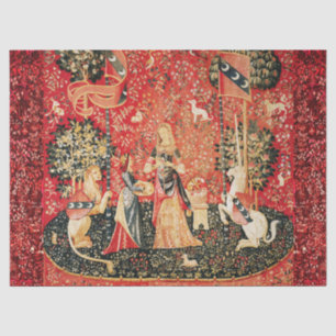 Papier Mousseline Lion de DAME ET de LICORNE, fleurs d'imaginaire,