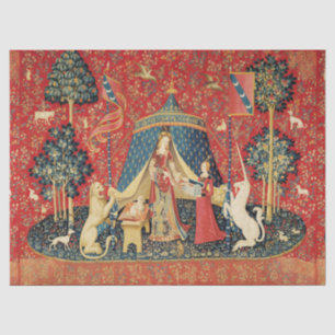 Papier Mousseline Lion D'ENFANCE ET D'UNICORN, Fleurs D'Imaginaires,
