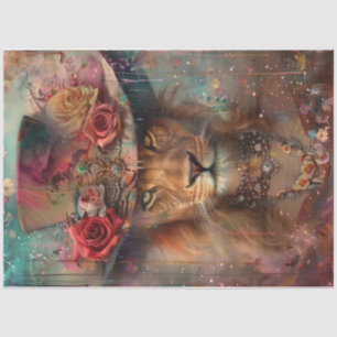 Papier Mousseline Lion victorien