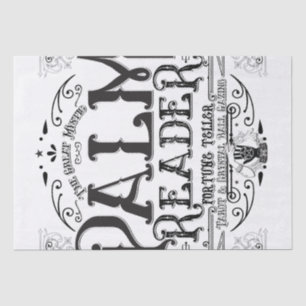 Papier Mousseline Liseuse de paume Magie Vintage Diseuse de bonne av
