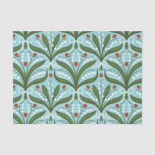 Papier Mousseline Lit de la vallée et la symétrie des coccinelles en