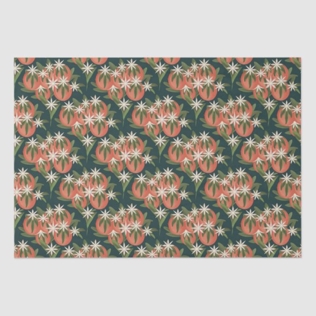 Papier Mousseline Little Cutie Clementine Green (Recto)