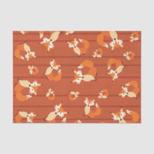 Papier Mousseline Little Fox Cute Coloré 1er Anniversaire Thème de f