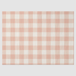 Papier Mousseline Little One Buffalo Check - abricot poussiéreux