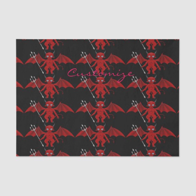 Papier Mousseline Little Red Devil Thunder_Cove (Recto)