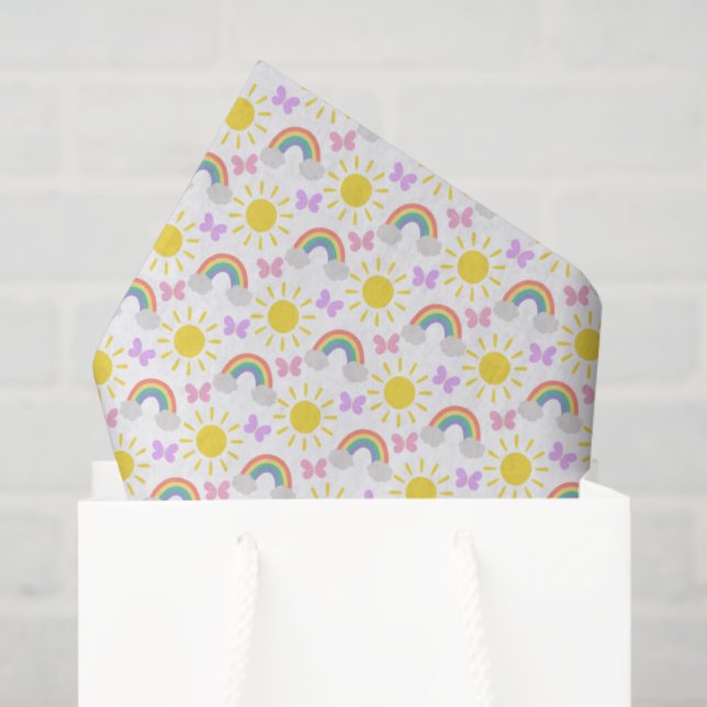 Papier Mousseline  Little Sunshine & Rainbows Tissue Paper (Sac cadeau)