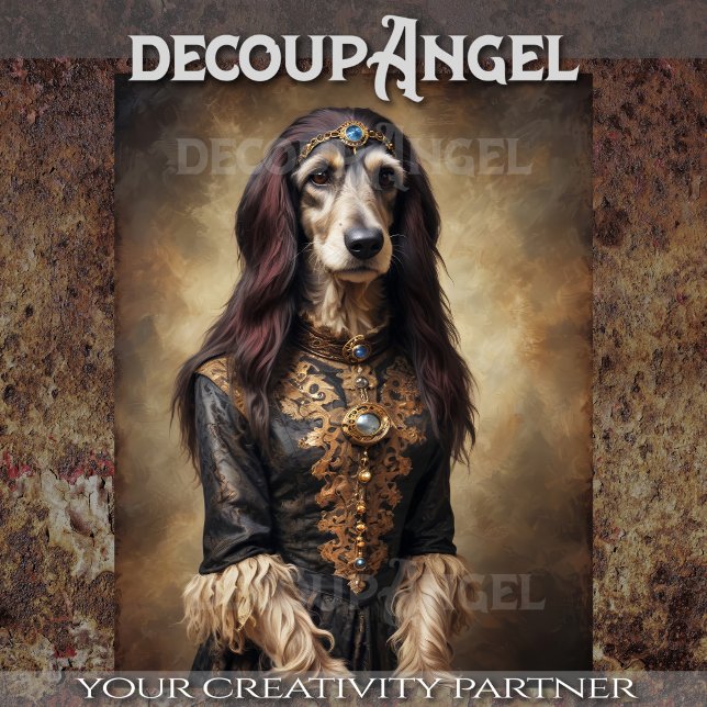 Papier Mousseline Livre Aristocratique Afghane -Découpage (Créateur téléchargé)