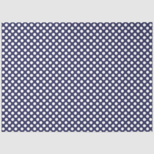 Papier Mousseline Livre de fond sur les points de polka bleu et blan