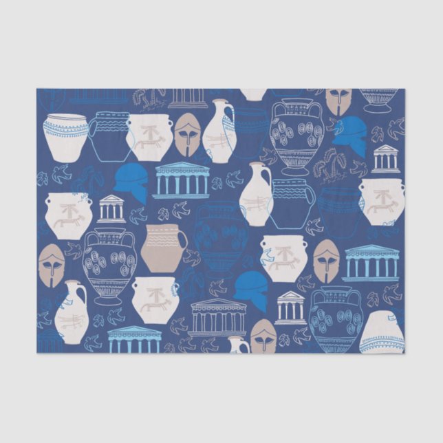 Papier Mousseline Livre de tissus de la Grèce antique (Recto)