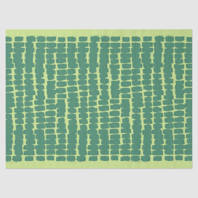 Papier Mousseline Livre vert Peinture brosse (Recto)
