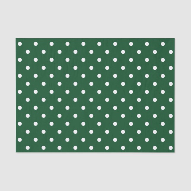 Papier Mousseline Livre vert Pois (Recto)