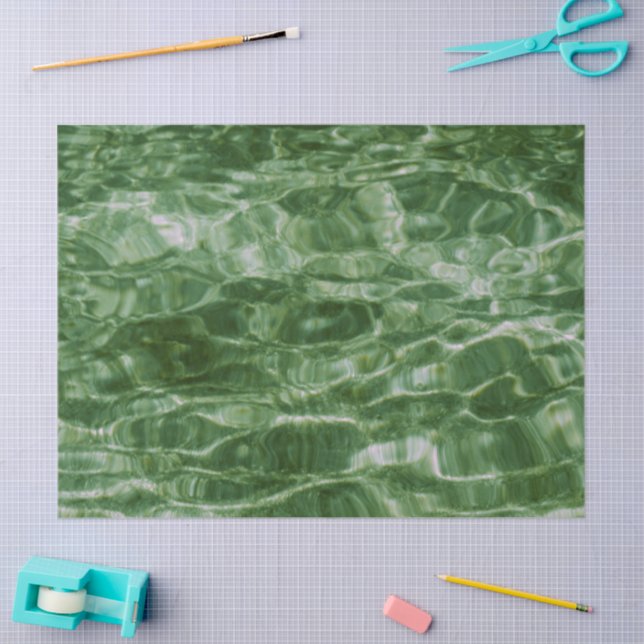 Papier Mousseline Livre vert sur l'eau (Artisanat)