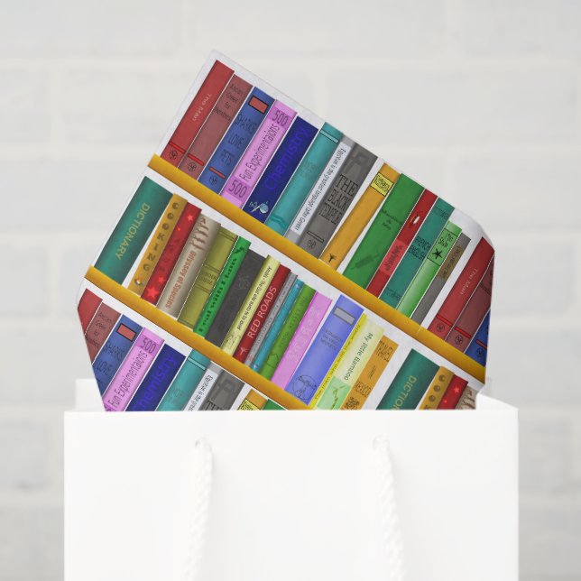 Papier Mousseline Livres Decoupage (Sac cadeau)