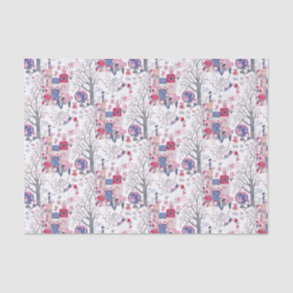 Papier Mousseline Livres Fairytale et Créatures Magiques Blanc