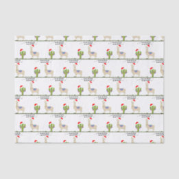 Papier Mousseline Llama de Noël