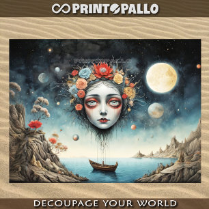 Papier Mousseline L'océan à l'esprit - Partez en mer, partez en mer