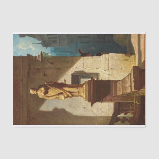 Papier Mousseline L'oeil de la loi, Justice par Carl Spitzweg (Recto)