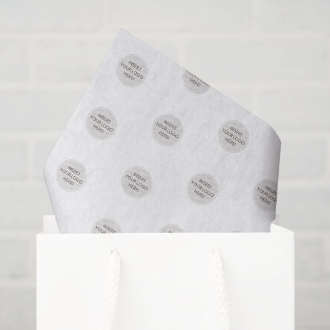 Papier Mousseline LOGO BUSINESS MARQUE moderne simple professionnel (Sac cadeau)