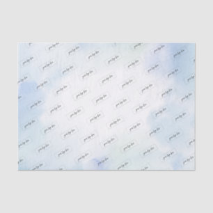 Papier Mousseline Logo de société personnalisé avec lavis d'aquarell