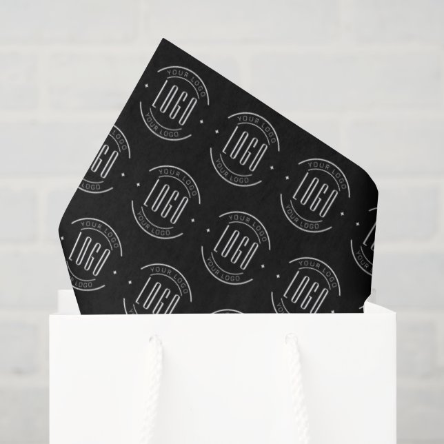 Papier Mousseline logo de société sur mesure moderne (Sac cadeau)