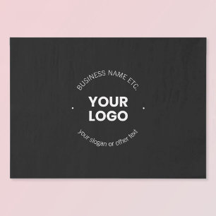 Papier Mousseline Logo de votre entreprise et texte modifiable Noi