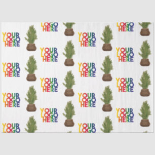 Papier Mousseline Logo d'entreprise moderne Noël Arbre de Noël