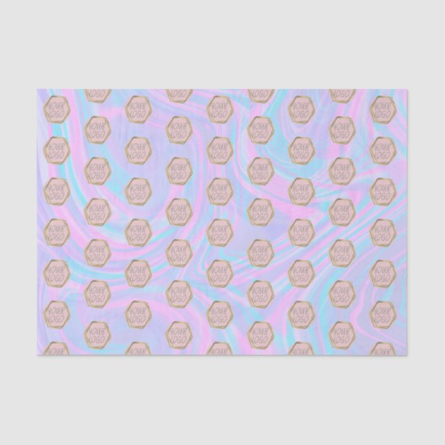 Papier Mousseline Logo d'entreprise Papier Tissu Ombre Abstrait colo (Recto)