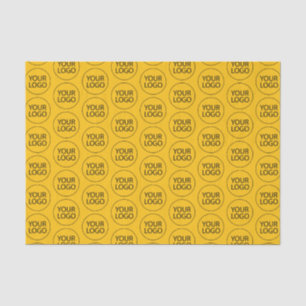 Papier Mousseline Logo d'entreprise personnalisé professionnel Jaune