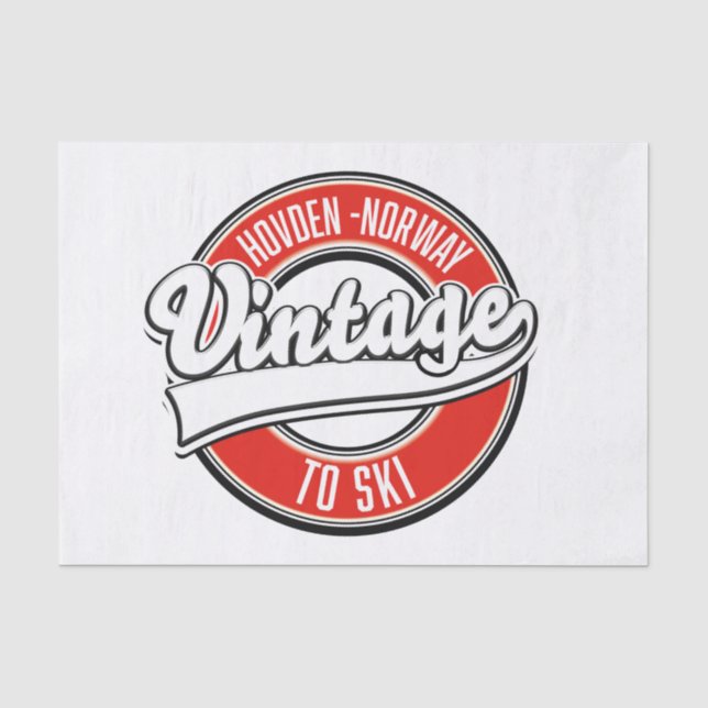 Papier Mousseline logo hovden norvège (Recto)