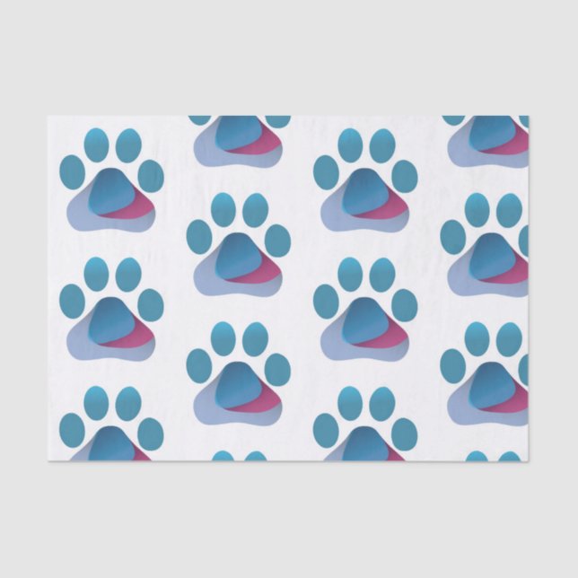 Papier Mousseline Logo Paw Hug (TM) Papier Tissu (Recto)