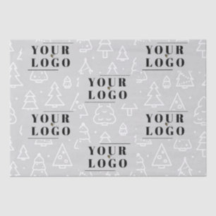 Papier Mousseline Logo personnalisé de l'arbre de Noël de marque de 