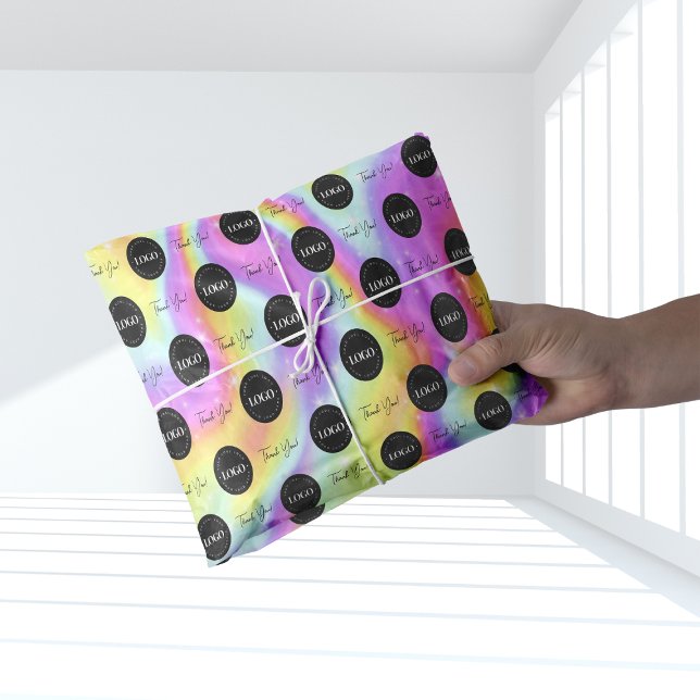 Papier Mousseline Logo personnalisé de l'entreprise Merci Holographi (Créateur téléchargé)