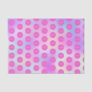 Papier Mousseline Logo promotionnel élégant et holographique