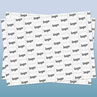 Papier Mousseline Logo simple Motif d'entreprise