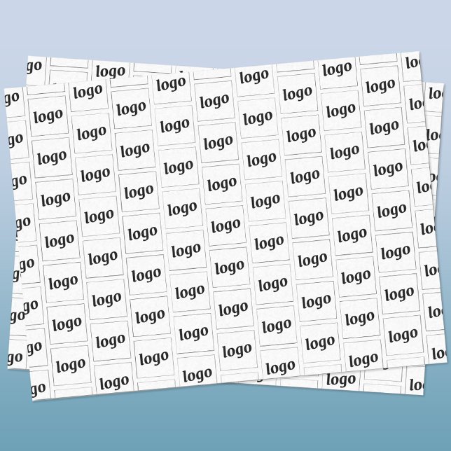 Papier Mousseline Logo simple Motif d'entreprise (Logo pattern business promotional packaging tissue paper)