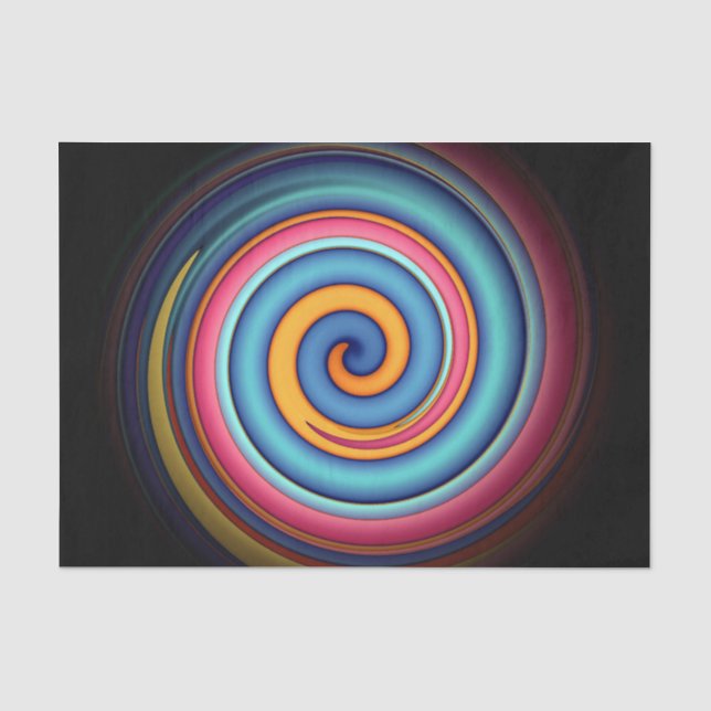 Papier Mousseline Lollipop Abstraite (Recto)