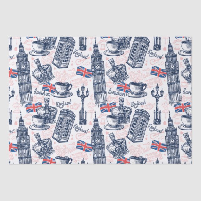 Papier Mousseline Londres (Recto)