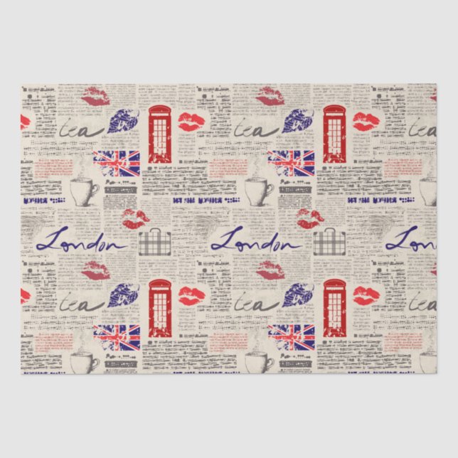 Papier Mousseline Londres (Recto)