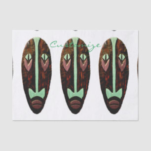 Papier Mousseline Long Tonnerre de Masque Tiki