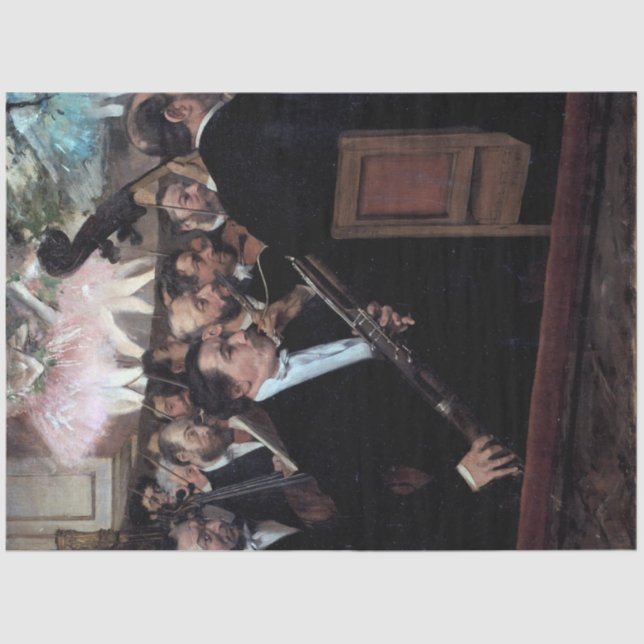 Papier Mousseline L'Orchestre à l'Opéra, Edgar Degas (Recto)