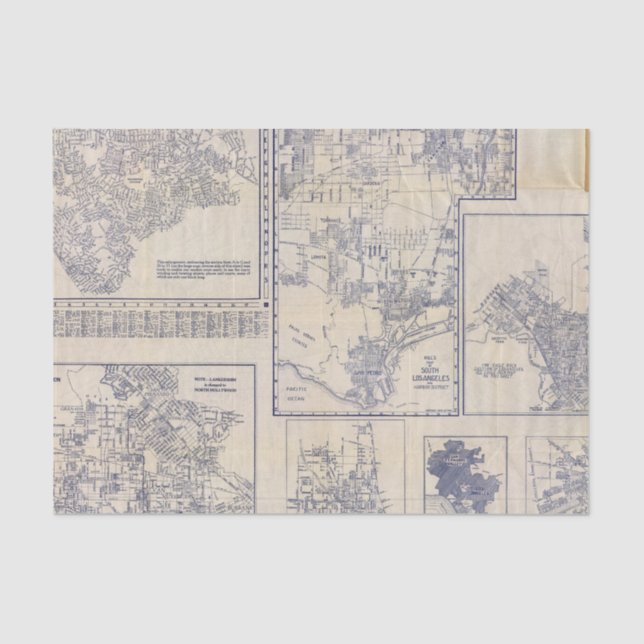 Papier Mousseline Los Angeles, la Californie (Recto)