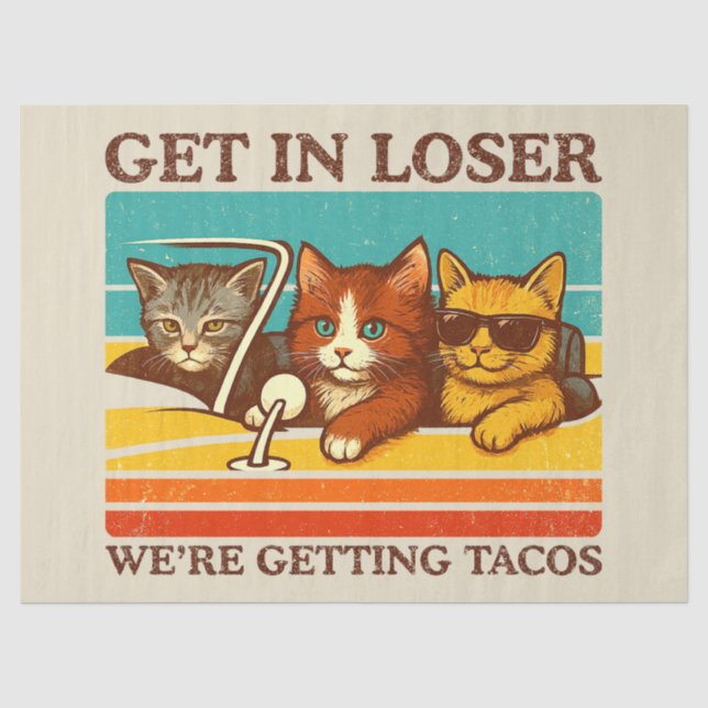 Papier Mousseline Loser, on prend des tacos (Recto)